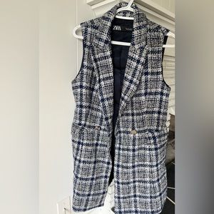 Zara tweed waistcoat/vest never worn